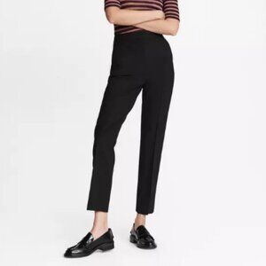 Rag & Bone Layla Black Wool Tapered Trousers 0